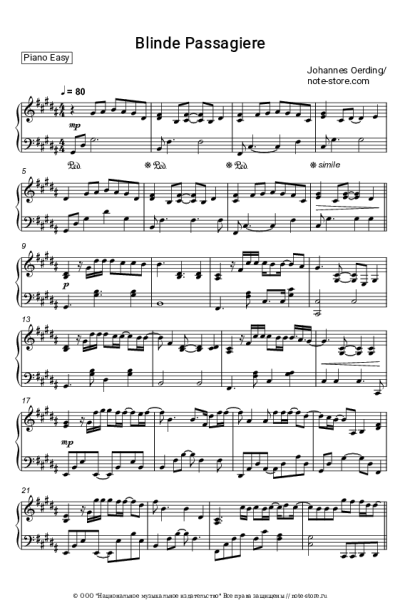 undefined Johannes Oerding - Blinde Passagiere