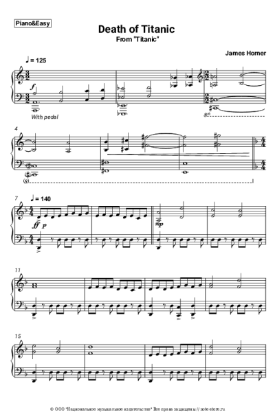 undefined James Horner - Death of Titanic (Titanic Soundtrack OST)