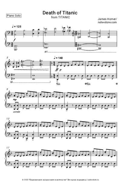 undefined James Horner - Death of Titanic (Titanic Soundtrack OST)