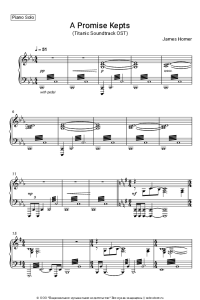 undefined James Horner - A Promise Kept (Titanic Soundtrack OST)