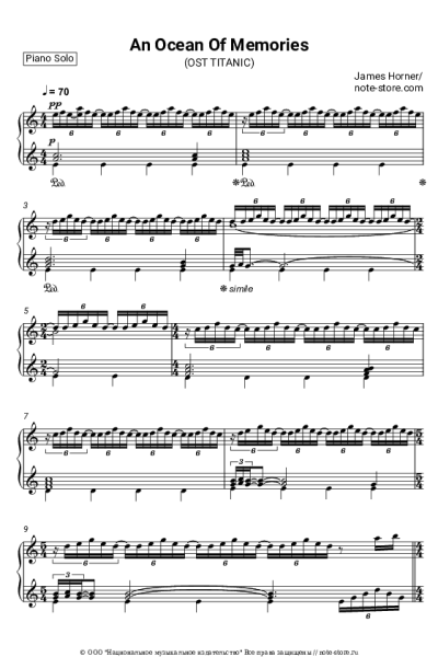 undefined James Horner - An Ocean of Memories (Titanic Soundtrack OST)