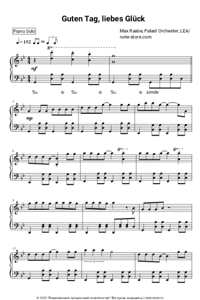 Ноты, аккорды LEA, Max Raabe, Palast Orchester - Guten Tag, liebes Glück