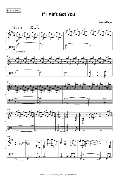 Ноты, аккорды Alicia Keys - If I Ain't Got You