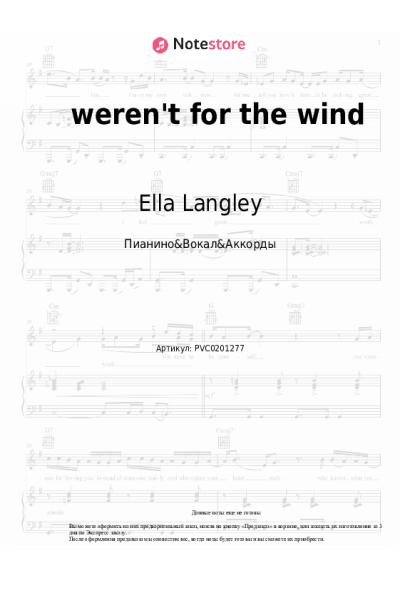 undefined Ella Langley - weren't for the wind