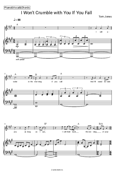 undefined Tom Jones - I Won’t Crumble with You If You Fall