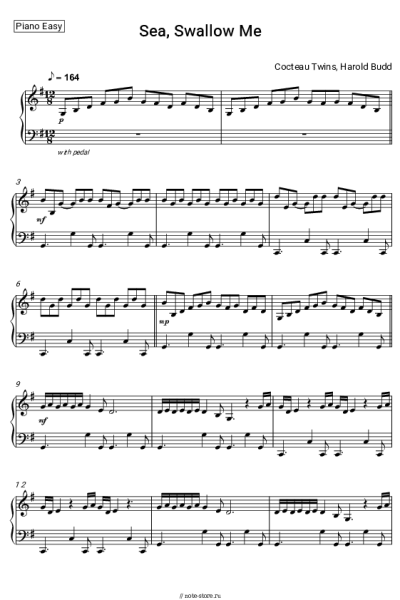 Ноты, аккорды Cocteau Twins, Harold Budd - Sea, Swallow Me