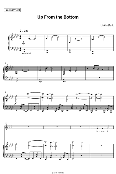 undefined Linkin Park - Up From the Bottom