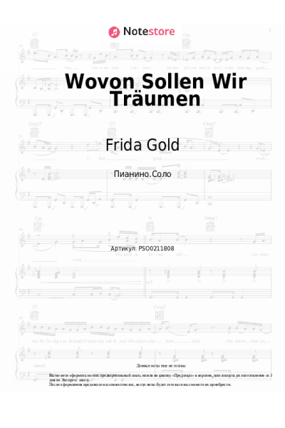 undefined Frida Gold - Wovon Sollen Wir Träumen