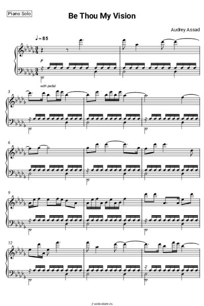 Ноты, аккорды Audrey Assad - Be Thou My Vision