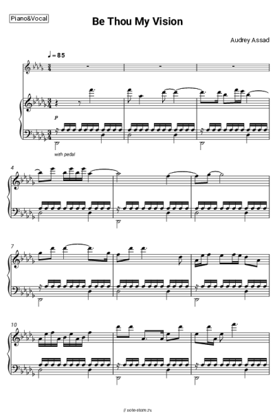 Ноты, аккорды Audrey Assad - Be Thou My Vision