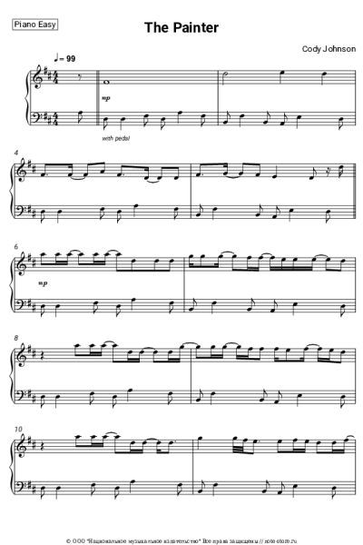Ноты, аккорды Cody Johnson - The Painter