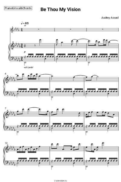 Ноты, аккорды Audrey Assad - Be Thou My Vision