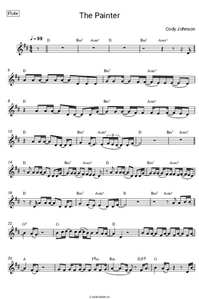 Ноты, аккорды Cody Johnson - The Painter
