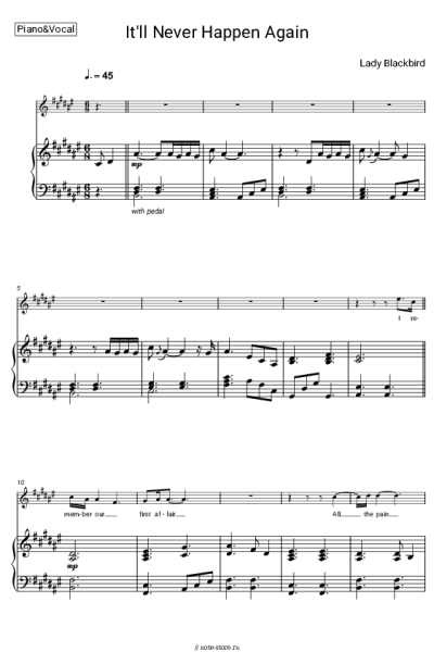 undefined Lady Blackbird - It’ll Never Happen Again
