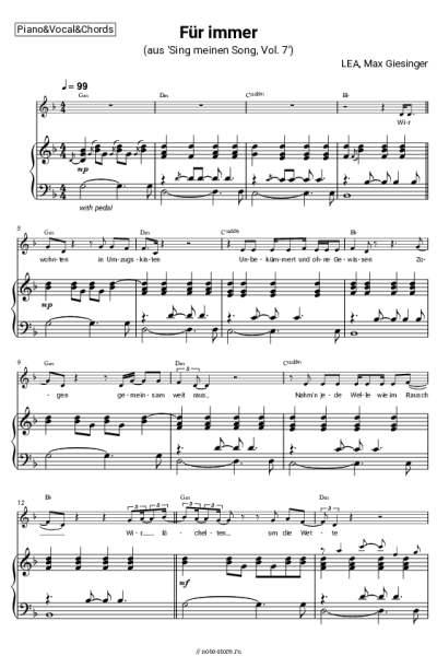 undefined Max Giesinger, LEA - Für immer (aus 'Sing meinen Song, Vol. 7')