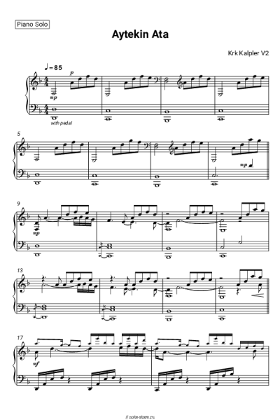 Ноты, аккорды Aytekin Ataş - Kırık Kalpler V2 (from 'Sen Çal Kapımı')