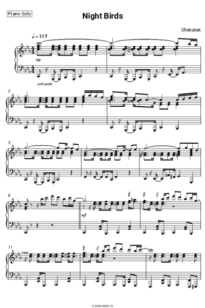 Ноты, аккорды Shakatak - Night Birds