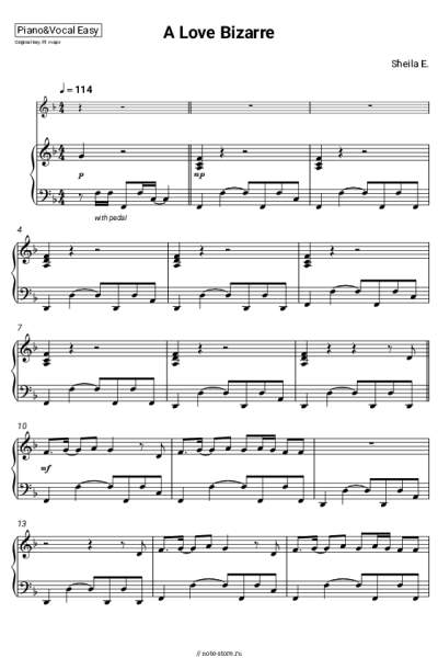 Ноты, аккорды Sheila E. - A Love Bizarre
