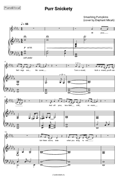 Ноты, аккорды Elephant Micah - Purr Snickety