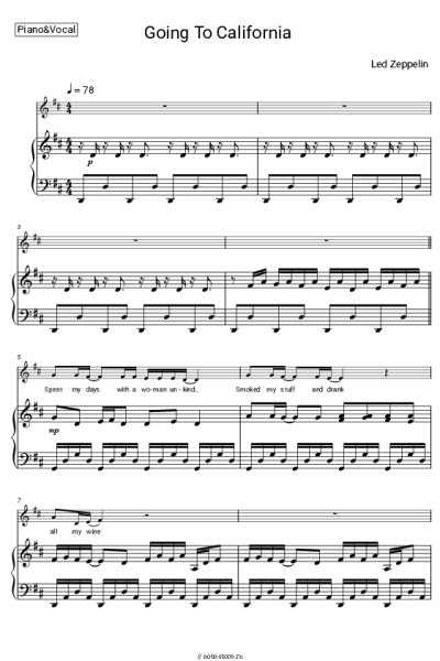 undefined Led Zeppelin - Going To California