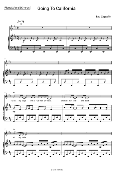 undefined Led Zeppelin - Going To California