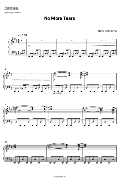undefined Ozzy Osbourne - No More Tears