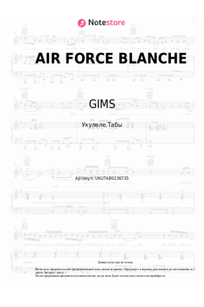 undefined GIMS, JUL - AIR FORCE BLANCHE