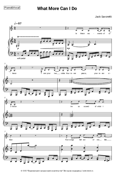 Ноты, аккорды Jack Savoretti - What More Can I Do