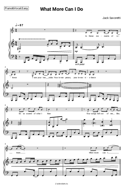 Ноты, аккорды Jack Savoretti - What More Can I Do