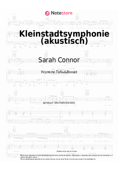 undefined Sarah Connor - Kleinstadtsymphonie (akustisch)