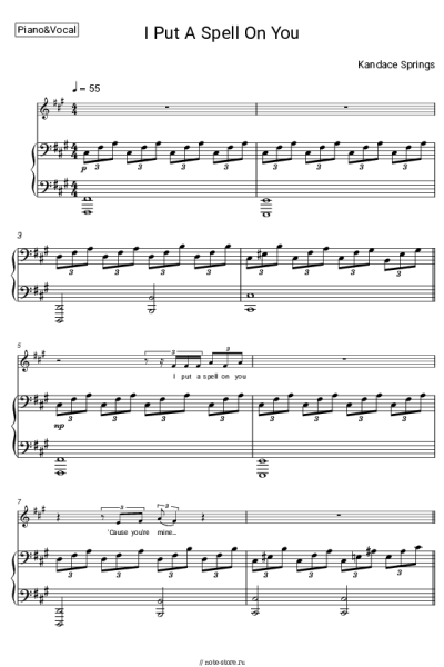 Ноты, аккорды Kandace Springs - I Put a Spell on You