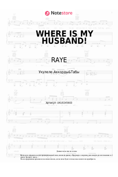 undefined RAYE - WHERE IS MY HUSBAND!