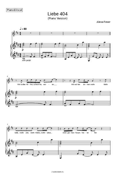 undefined Alexa Feser - Liebe 404 (Piano Version)