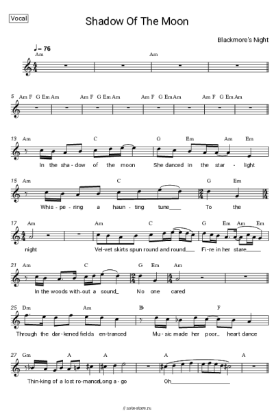 undefined Blackmore's Night - Shadow of the Moon
