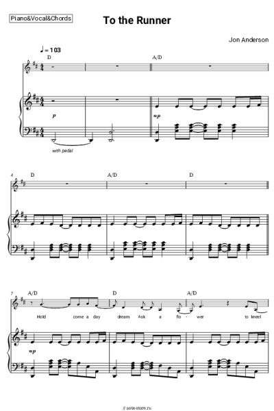 undefined Jon Anderson - To the Runner
