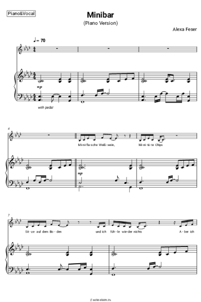 undefined Alexa Feser - Minibar (Piano Version)