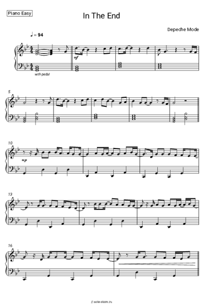 undefined Depeche Mode - In The End