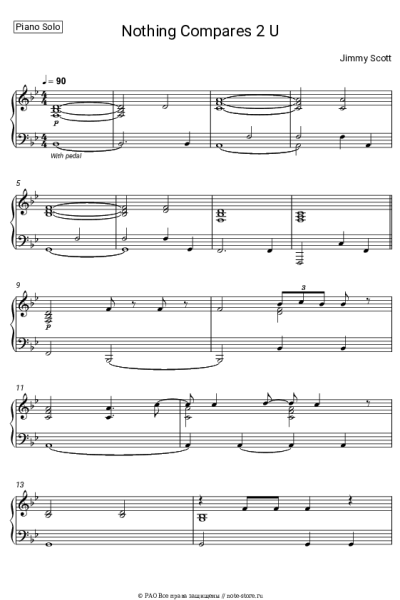 Ноты, аккорды Jimmy Scott - Nothing Compares 2 U