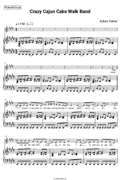 undefined Robert Palmer - Crazy Cajun Cake Walk Band