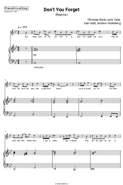 undefined Sam Haft, Andrew Underberg, Christian Borle, Amir Talai - Don’t You Forget (Reprise)