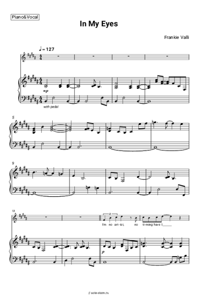 undefined Frankie Valli - In My Eyes