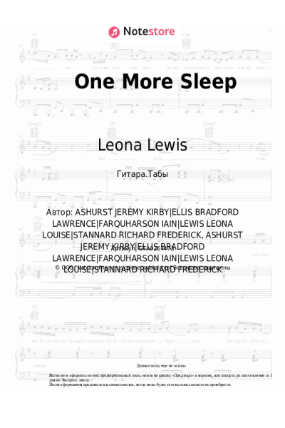 undefined Leona Lewis - One More Sleep