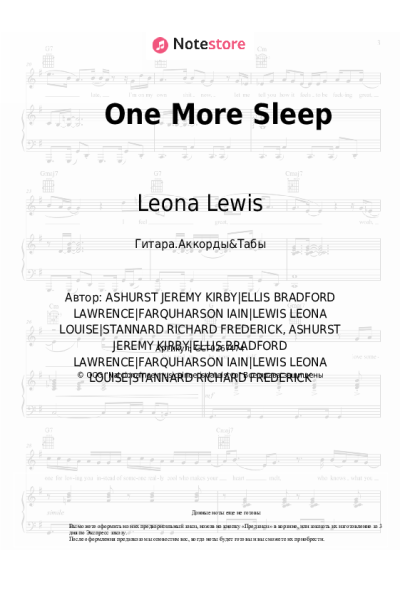 undefined Leona Lewis - One More Sleep