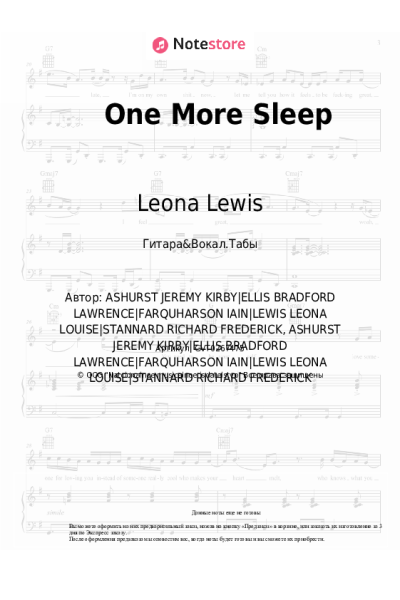 undefined Leona Lewis - One More Sleep
