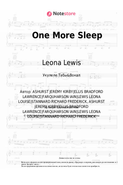 undefined Leona Lewis - One More Sleep