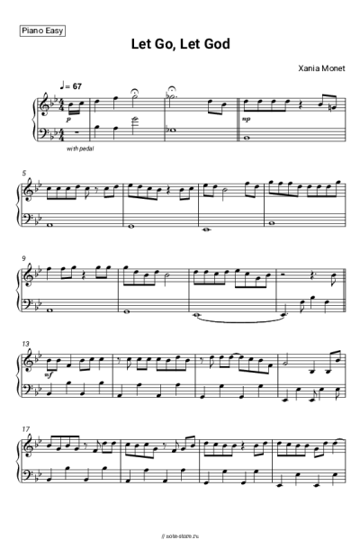 Ноты, аккорды Xania Monet - Let Go, Let God