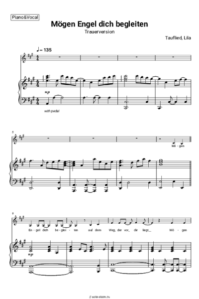 undefined Lila - Mögen Engel Dich Begleiten (Trauerversion)
