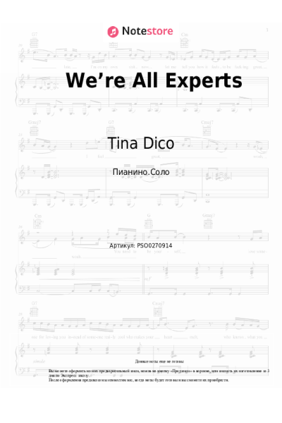 undefined Tina Dico - We’re All Experts