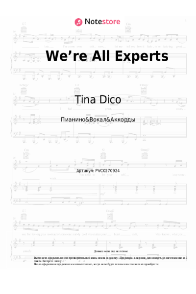 undefined Tina Dico - We’re All Experts