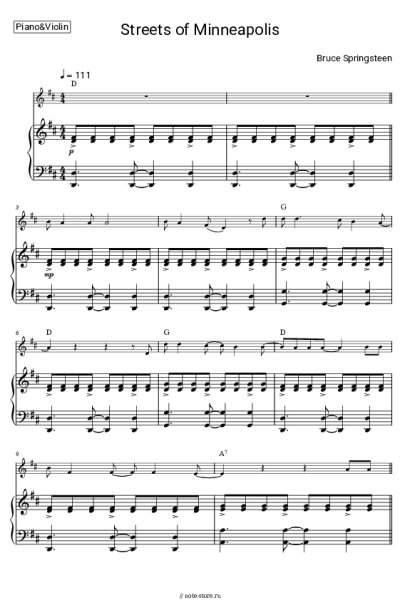 undefined Bruce Springsteen - Streets of Minneapolis